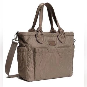 Marc Jacobs, Pretty Nylon Eliz-a-Baby Diaper Bag, Quartz Grey, New with Tags